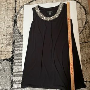 R&M Richards black dress 2 Piece beaded neckline